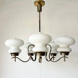 Angelo Lelii Arredoluce 5-Arm Chandelier 1950s