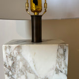 Large Scale Rectangular Marble Table Lamp