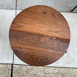 American Modern Walnut & Iron Stacking Tables