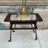 Italian Brass and Rosewood Coffee Set