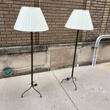 Pair of Decorator “Twig” Floor Lamps in Bronze