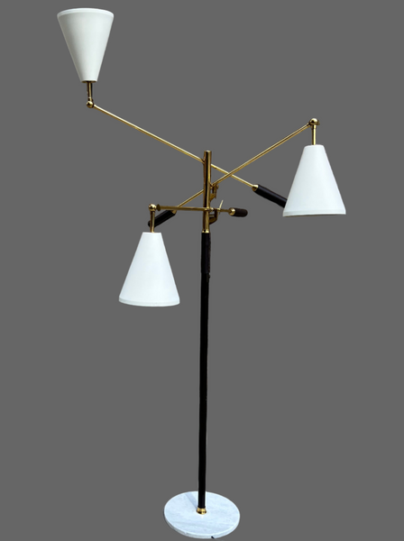 Italian Three Arm Floor Lamp