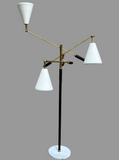 Italian Three Arm Floor Lamp
