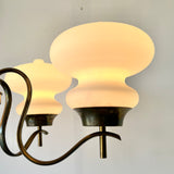 Angelo Lelii Arredoluce 5-Arm Chandelier 1950s