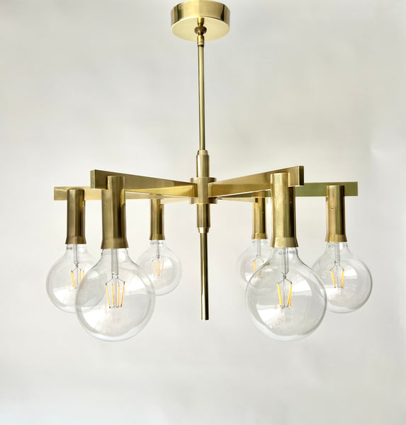 Arredoluce Six-Arm Chandelier