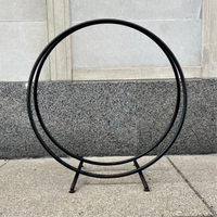 Midcentury Steel Ring Firewood Holder
