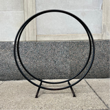 Midcentury Steel Ring Firewood Holder