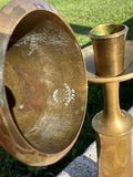 Jens Quistgaard, Pair of Dansk Brass Candlesticks JHQ