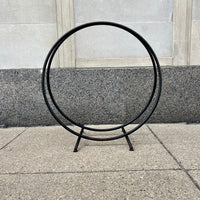 Midcentury Steel Ring Firewood Holder