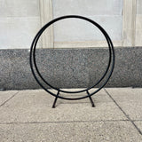 Midcentury Steel Ring Firewood Holder