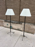 Pair of Decorator “Twig” Floor Lamps in Bronze