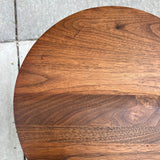 American Modern Walnut & Iron Stacking Tables