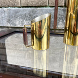 Italian Brass and Rosewood Coffee Set