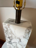 Large Scale Rectangular Marble Table Lamp