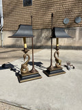 Vintage Pair Chapman Swan Lamps