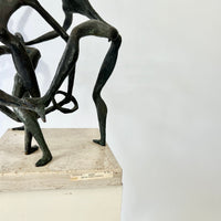 John Rhoden “Harlem Globetrotters” Bronze Sculpture