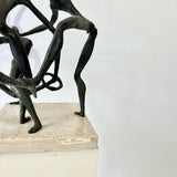 John Rhoden “Harlem Globetrotters” Bronze Sculpture