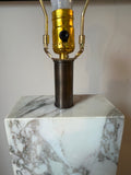 Large Scale Rectangular Marble Table Lamp