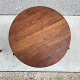 American Modern Walnut & Iron Stacking Tables