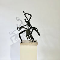 John Rhoden “Harlem Globetrotters” Bronze Sculpture