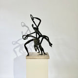 John Rhoden “Harlem Globetrotters” Bronze Sculpture