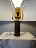 Large Scale Rectangular Marble Table Lamp