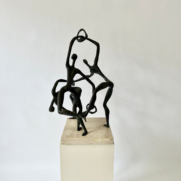 John Rhoden “Harlem Globetrotters” Bronze Sculpture