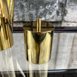 Italian Brass and Rosewood Coffee Set