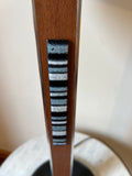 Lightolier Walnut & Aluminum Table lamp with Enamel on Copper accent