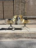 George Nelson & Assoc. MAA Swaged Leg Chairs, a pair