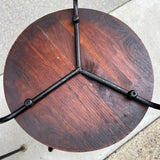 American Modern Walnut & Iron Stacking Tables