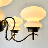 Angelo Lelii Arredoluce 5-Arm Chandelier 1950s