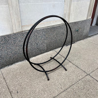 Midcentury Steel Ring Firewood Holder