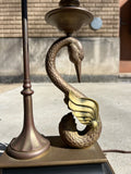 Vintage Pair Chapman Swan Lamps
