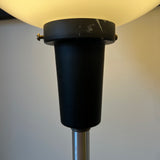 Lightolier Walnut & Aluminum Table lamp with Enamel on Copper accent