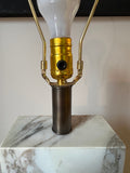 Large Scale Rectangular Marble Table Lamp