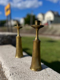 Jens Quistgaard, Pair of Dansk Brass Candlesticks JHQ