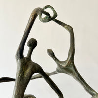 John Rhoden “Harlem Globetrotters” Bronze Sculpture