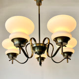 Angelo Lelii Arredoluce 5-Arm Chandelier 1950s
