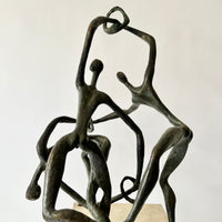 John Rhoden “Harlem Globetrotters” Bronze Sculpture