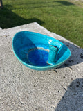 Bitossi Glazed Ceramic Cigar Holder w/ Fused Fritte Glass