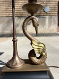 Vintage Pair Chapman Swan Lamps