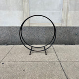 Midcentury Steel Ring Firewood Holder
