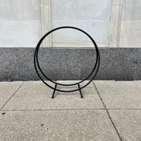 Midcentury Steel Ring Firewood Holder