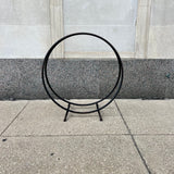 Midcentury Steel Ring Firewood Holder