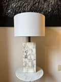 Large Scale Rectangular Marble Table Lamp