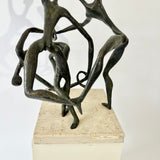 John Rhoden “Harlem Globetrotters” Bronze Sculpture
