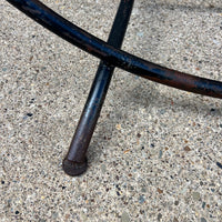 Midcentury Steel Ring Firewood Holder