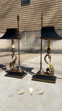 Vintage Pair Chapman Swan Lamps