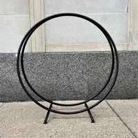 Midcentury Steel Ring Firewood Holder